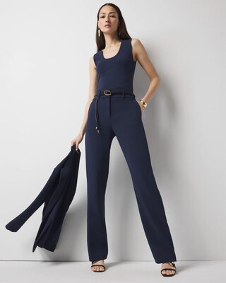 Wide Leg Crepe Trouser | White House Black Market